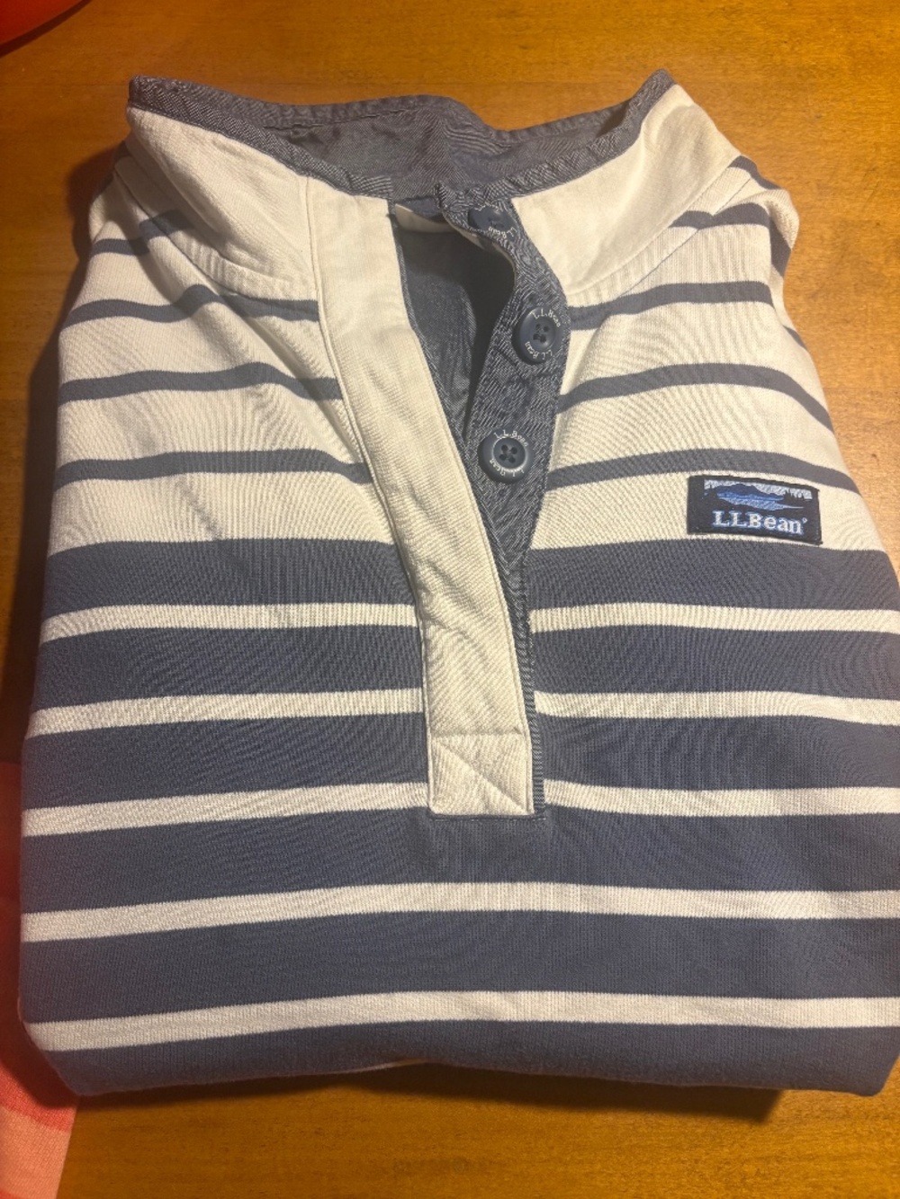 L.L. Bean women’s long sleeve collared henley’s Medium